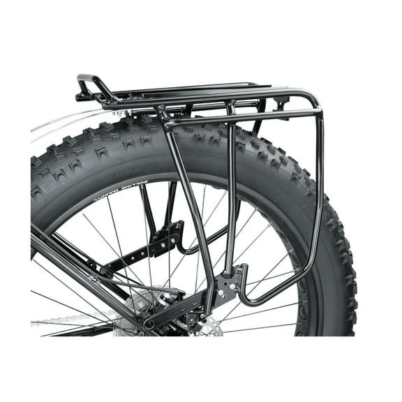 Topeak Uni Super Tourist Fat Disc Rear Rack - Fits 24-26" Fat Tires , MTX 2.0, Black