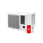 LG 7,600 BTU 115-Volt Window Air Conditioner with Cool, Heat and Wi-Fi Control in White, LW8023HRSM