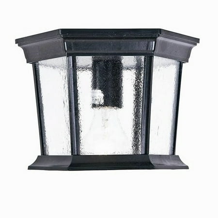 

5275BK-Acclaim Lighting-Dover - One Light Flush Mount in Versatile Style - 11 Inches Wide by 8 Inches High-Matte Black Finish-Clear Beveled Glass