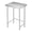 No wheels-16*24*35in, variant on Stainless Steel Table, 18"x32"x35" Utility Work Tables, Commercial Kitchen Prep Table with Locking Casters and Open Base Single Tier, for Restaurant, Garage, Workshop, Silver