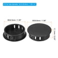 thumbnail image 2 of Uxcell Hole Plugs Plastic Screw Bumper Hole Plug Flush Snap Type Round Hole Cover Caps Black 35mm(1.4"), 2 of 7