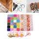 thumbnail image 4 of 2 Cajas de Abalorios de Arcilla Polimérica, Abalorios Colgantes, Espaciador Plano, de Letras Sueltas para Collar, Brazaletes, Pulseras, 4 of 8