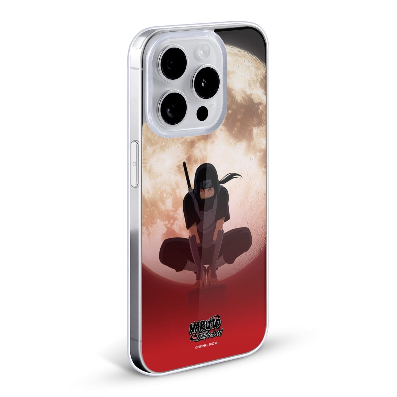 Head Case Designs Naruto Shippuden Character Art Itachi Uchiha Moon Soft Gel Case for Apple iPhone 16 Plus