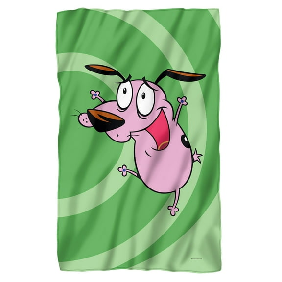 Courage The Cowardly Dog Blanket, Complete Series Cover 36"x58", Fleece Blanket
