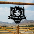 thumbnail image 4 of Craftnamesign Custom Farmhouse Hanging Outdoor, Farmhouse Metal Name Sign Outdoor, Farm Sign, 4 of 4