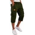 thumbnail image 3 of Mens Cargo Shorts Bermuda Travel Relaxed Fit Tactical Shorts Hiking Summer Lightweight Below the Knee Shorts, 2XL, 3 of 9