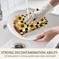 thumbnail image 5 of 2 Pcs Funny Kitchen Towels,Checkerboard Sunflower Pattern Microfiber Dish Towels,Kitchen Tea Towels,Kitchen Towel Set (18" X 26"), 5 of 7