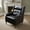 Black, variant on Art Leon Pushback Recliner Chair, Modern Boucle Fabric Sleeper Sofa Chair with Footrest, Off White