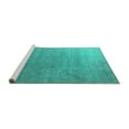 thumbnail image 2 of Ahgly Company Machine Washable Indoor Rectangle Oriental Turquoise Blue Industrial Area Rugs, 5' x 7', 2 of 4