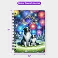 thumbnail image 5 of Happy New Year Border Collie Family Cheer Winter Midnight Firework Spiral Bound Journal Borders Dog Lovers Gifts Idea 5x7in Spiral Notebook - 02025, 5 of 5