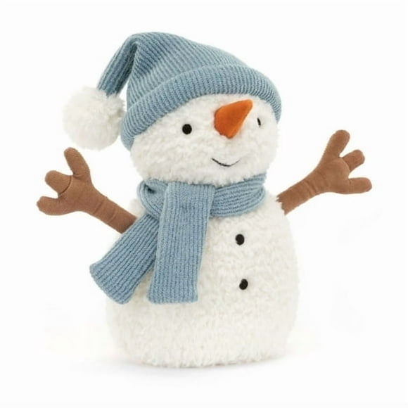 Jellycat Sammie Snowman Stuffed Toy, 8 inches | Snowman Plush | Classic Children's Toy Decor