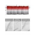 thumbnail image 4 of Valances for Windows Abstract Rod Pocket Cafe Window Treatments Valance Curtains for Kitchen Bathroom Laundry Basement Windows 42"x12", 4 of 9