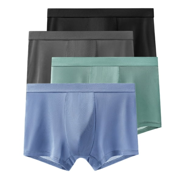 Happy Date Men's Mesh Breathable Boxer Briefs Cool Breeze Men's Underwear Open Fly