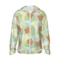 thumbnail image 1 of Fotbe Tropical Flowers Chaqueta con Protección Solar UPF 50+ para Hombre y Mujer, Camisa con Capucha y Bolsillos-X-Large, 1 of 7