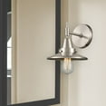 thumbnail image 2 of 447-1W-SN-M2-SN Innovations Lighting Railroad - 1 Light Wall Sconce-7.25 Inches Tall and 8 Inches Wide-Satin Nickel Finish-Satin Nickel Shade Color, 2 of 3