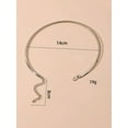 thumbnail image 5 of EOEMY Simple Brass Metal Collar Women'S Necklace Jewelry Collar Statement Necklace-Default, 5 of 5