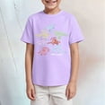 thumbnail image 2 of Gubotare Boys T Shirts Sports Boys Girls T-Shirts 3D Graphic Shirts Kids Neon Short Sleeve Glow Tees Animal Print Tees Sizes 9-10T (Light Purple,9-10 Years), 2 of 4