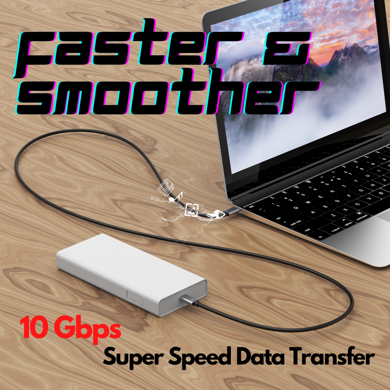 CBUS 3.3ft USB 3.2 Gen 2 USB-C To USB-C 100W Power Delivery Cable Compatible Thunderbolt 3 Usb C Hubs Ssd Drives Macbook Pro Air Dell Xps Lenovo Yoga Th