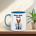 thumbnail image 2 of Happy Father's Day Best Toy Fox Terrier Cool Dad Ever 11oz Accent Two-tone Mug Dog Lover Coffee Tea Cup - 12007, 2 of 5