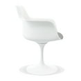 thumbnail image 4 of Modholic Tulip Swivel Armchair, Gray (Set Of 2), 4 of 6