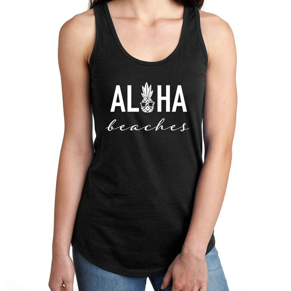 Aloha Beaches Pineapple Racerback Tank