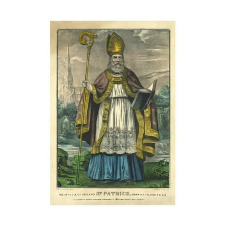 St Patrick, Pub. Currier and Ives, C.1860 Print Wall Art