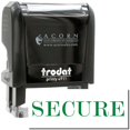 thumbnail image 1 of Self-Inking Secure Stamp, Trodat Printy 4911, Press and Print Stamping, Impression Size 5/8" x 1-1/2", Up to 10,000 Impressions - Green Ink, 1 of 10
