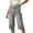 Gray, variant on MLCDZ Womens High Waisted Stretch Wide Leg Loose Fit Breathable Denim Capri Pants Casual Below The Knee Length Jean Capris with Pockets