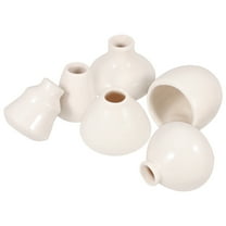 KAJNBN 6Pcs Small Flower Vases White Porcelain Mini Ceramic Vase for Home Decor
