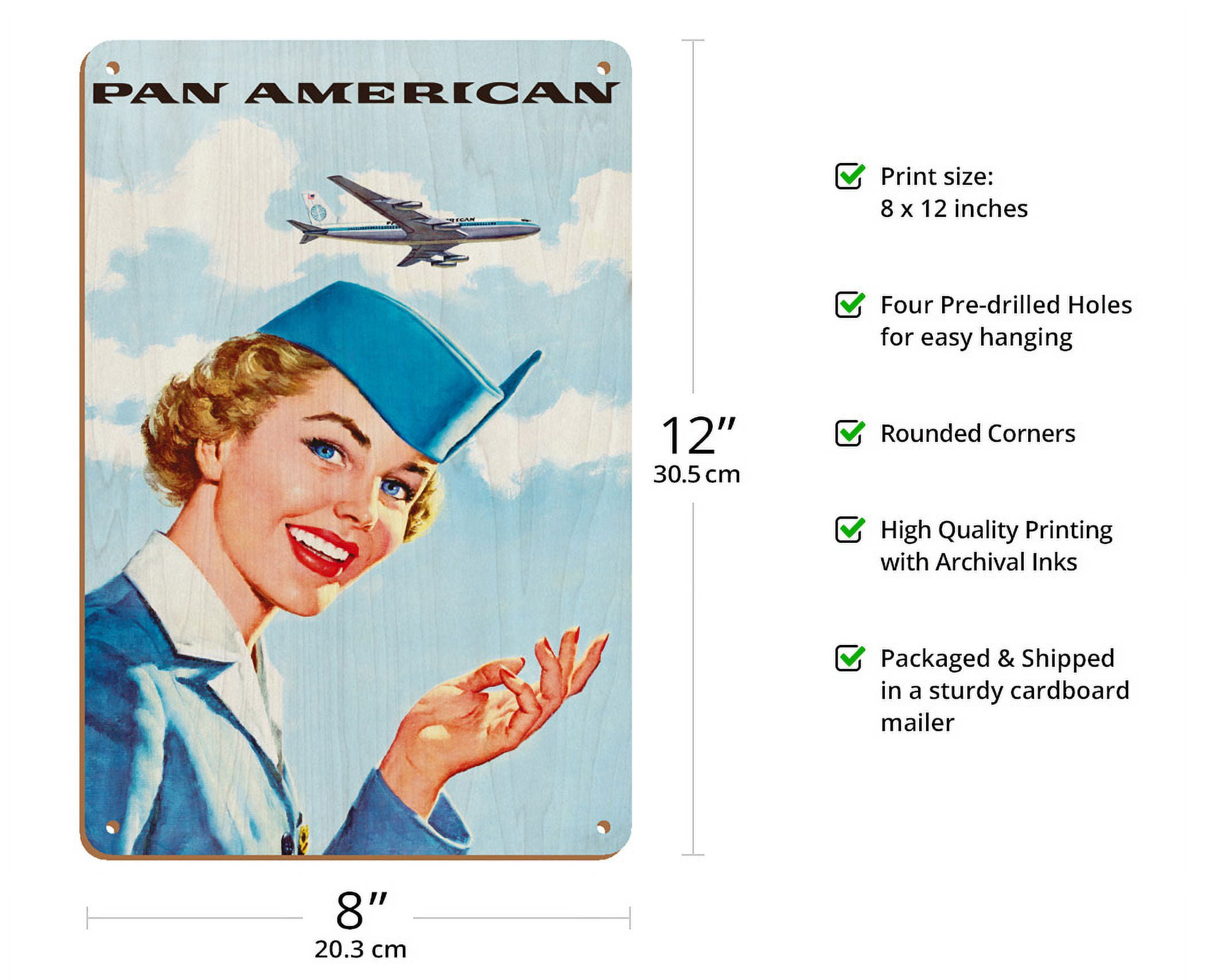 Pan American World Airways - Airline Stewardess - Vintage Airline