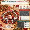 thumbnail image 6 of CZBZ Christmas Rug, 3D Optical Illusion Round Christmas Area Rug, 32" Washable Circle Indoor Xmas Carpet with Non-slip Silicone for Living Room, Entryway, Bedroom & Foyer, 6 of 9