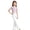 1-White, variant on WhouRiu Girls Casual Flared Pants Solid Color Elastic Waist Sports Trousers Kids Back To School Comfortable Versatile Yoga Pants,9-10 Years