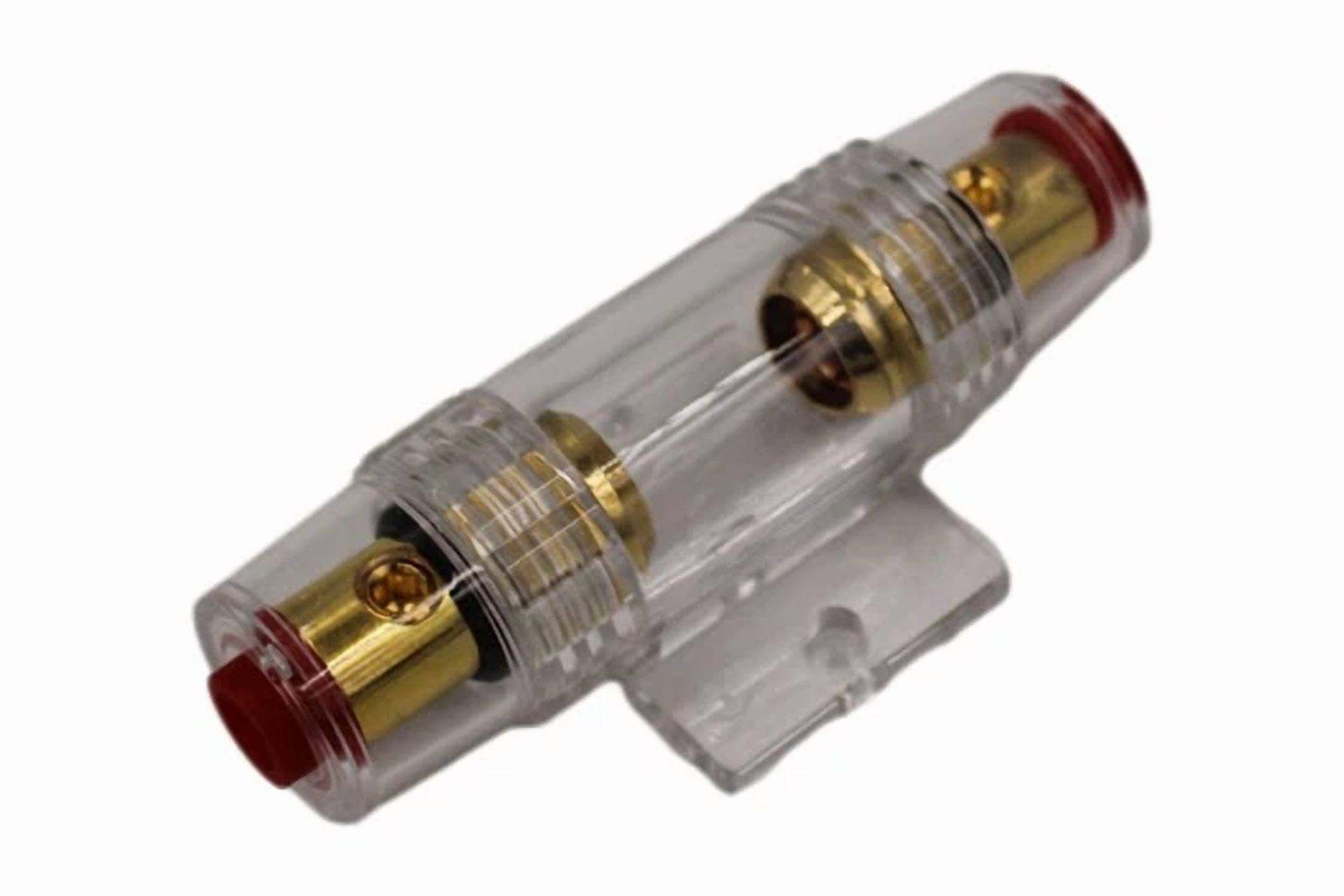 KLYNE- Imc Audio In-Line 4/8 Gauge Agu Fuse Holder W/ (2) 100 Amp Fuse For Car Audio