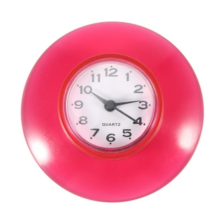 yosoo mini cute bathroom kitchen mirror suction wall clock shower