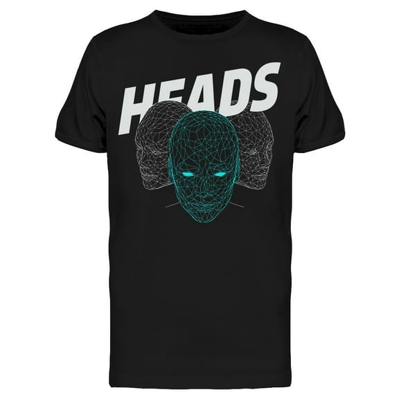 Heads Polygonal T-Shirt Men -Image by Shutterstock, Male Large