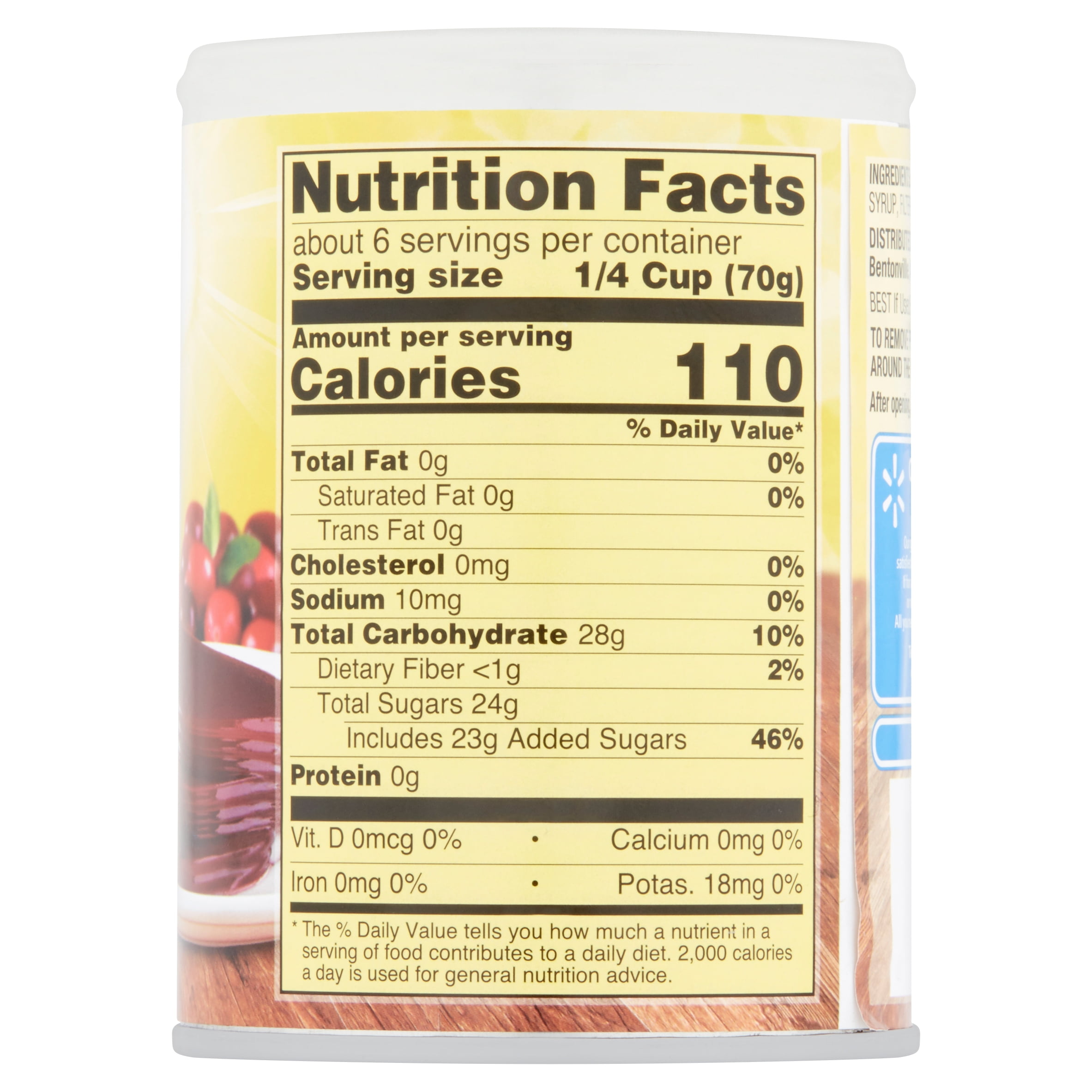 Great Value Jellied Cranberry Sauce, 14 oz
