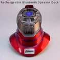 thumbnail image 3 of Guvpev Iron Hero Man MK 5 Helmet Bluetooth Dock, Rechargeable, Avenger Bluetooth Speaker Dock, Compatible with Iron Hero Man Mark 5 Helmets Mask, Collectible & Display, 3 of 30