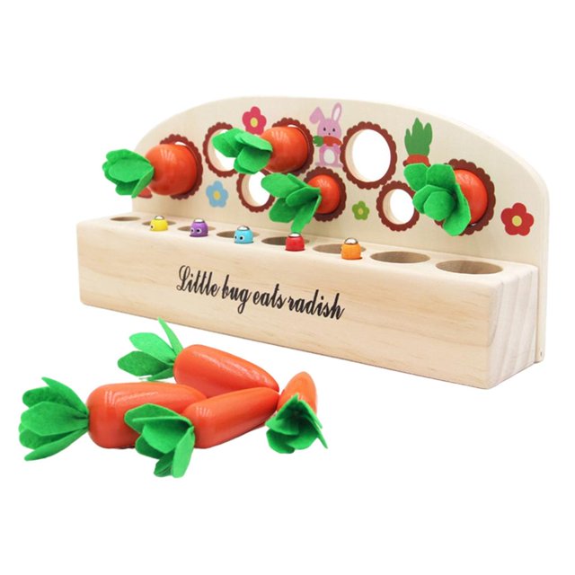 Juguete de madera ños pequeños de 1 2 3 años de edad-juguetes Montessori de desarrollo ños y niñas, juguetes educativos de de - Con gusanos Sunnimix cubo de clasificación de forma