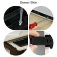 thumbnail image 6 of Pawsdot 1Pair Black Steel Keyboard Drawer Slide with Soft Close Feature, 6 of 6