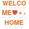 thumbnail image 2 of Vispronet Welcome Home Yard Sign with Stakes – Each Letter is 18in Tall – Made from Durable Coroplast - Weather-Resistant Signs and Steel Stakes (Orange), 2 of 6