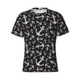 thumbnail image 3 of Naloa Anchors Men's T-Shirt Sport T-shirt Men's Basic Tee Casual Men's Shirt, Round Neck, Short Sleeves - Large, 3 of 5