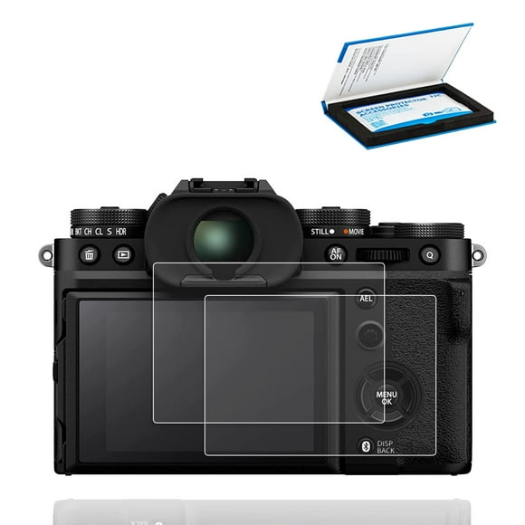 JJC 2 Pack Camera Screen Protector for Fujifilm X-T5 XT5 XT-5 Camera, Ultra-Thin Anti-Fingerprint Anti-Scratch 9H Hardness 2.5D Rounded Edges Tempered Glass Protector