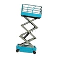 thumbnail image 4 of Xuanheng Lift Aerial Work Platform Model 1/64 Authentic for Sand Table Workshop Scene blue old, 4 of 8
