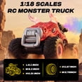 thumbnail image 3 of YCFUN RC Monster Truck for Kids, 360° Spins Remote Control Car with Lights, Spray & 2 Batteries, RC Toy Gift for Boys Girls Ages 3-8, 3 of 5
