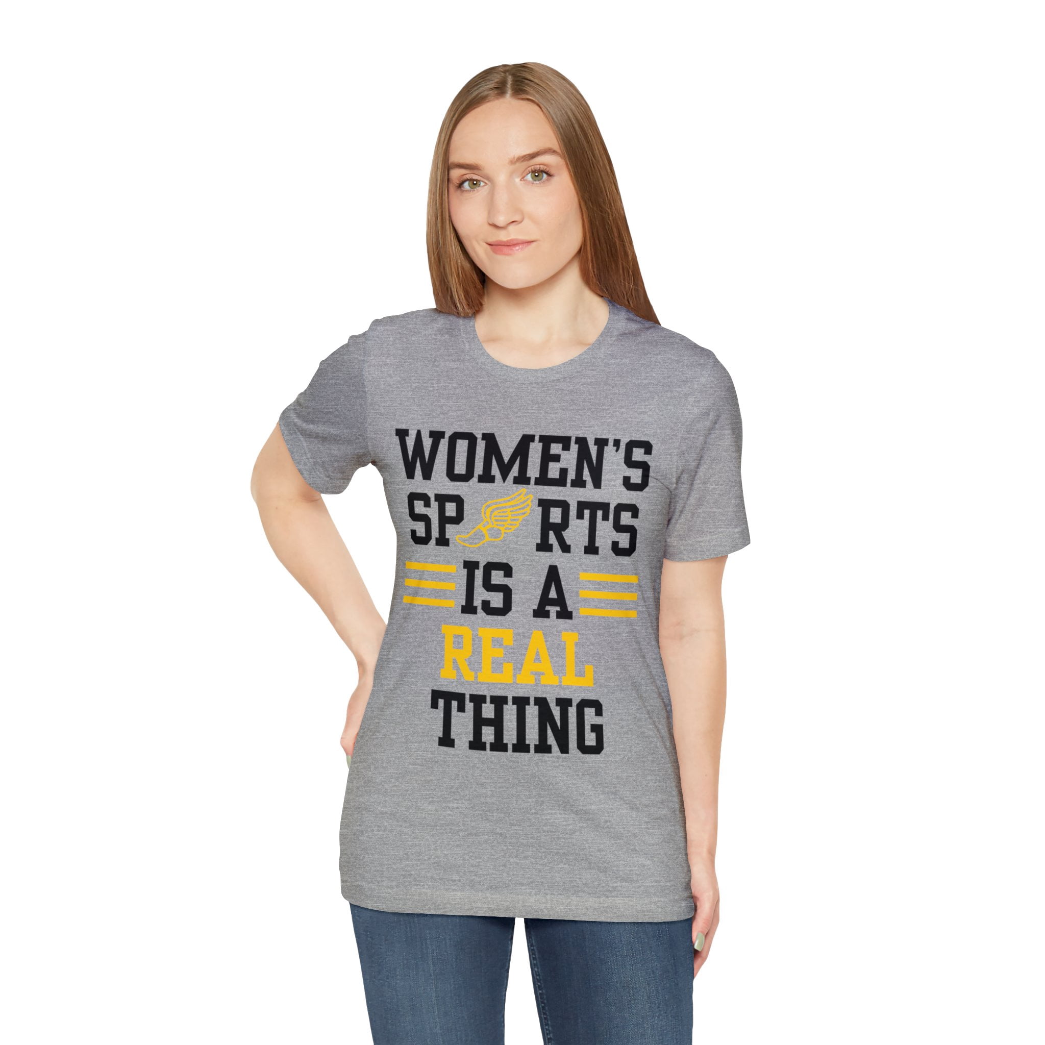 DJH Apparel | Women's Sports Is A Real Thing Track & Field Unisex Tshirt