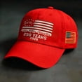 thumbnail image 2 of WKSCLPAI 250th Anniversary Hat USA 250 Years Freedoms Baseball Hat We The People Stars Stripes Flag Embroidered Baseball Cap for Commemorative 250 Years Independence(Red), 2 of 8
