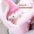thumbnail image 3 of Flmtop Hamster Small Pet Carrier Portable Travel Packet Bag Breathable Mesh Pouch Pink, 3 of 9