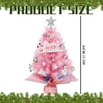 thumbnail image 2 of ⚡ Big Sale ! Mini Christmas Tree Bow Decorative Snow Christmas Tree Lamp String White Snow Christmas Tree Artificial Snow Flocked Christmas Tree For Christmas Decoration Without La, 2 of 8