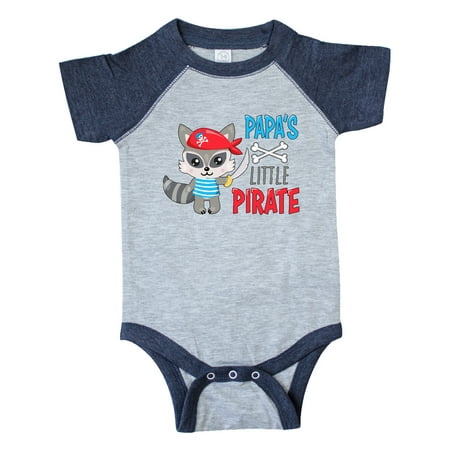

Inktastic Papa s Little Pirate Cute Raccoon with Sword Gift Baby Boy or Baby Girl Bodysuit