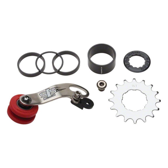 DMR STS Chain Tensioner and Cassette Spacer Combo Kit, Stainless Steel Silver
